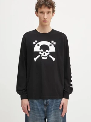 NEIGHBORHOOD longsleeve bawełniany NH . Tee LS-5 kolor czarny z nadrukiem 242PCNH.LT05