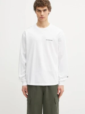NEIGHBORHOOD longsleeve bawełniany Nh . Tee Ls-8 kolor biały gładki 242PCNH.LT08