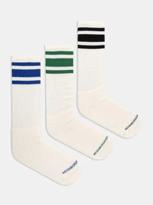 NEIGHBORHOOD skarpetki classic 3pac 3-pack kolor beżowy 251KWNH.UWM01
