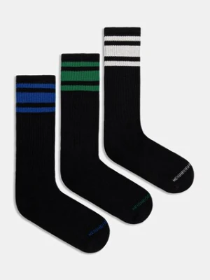 NEIGHBORHOOD skarpetki classic 3pac 3-pack kolor czarny 251KWNH.UWM01