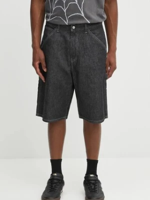 NEIGHBORHOOD szorty jeansowe denim painter short pants męskie kolor czarny 251AQNH-PTM04