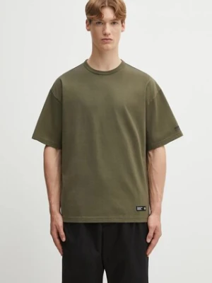 NEIGHBORHOOD t-shirt bawełniany classic crewneck męski kolor zielony gładki 251FPNH.CSM04