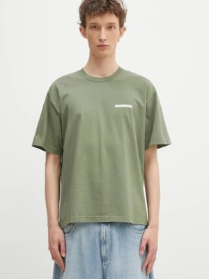NEIGHBORHOOD t-shirt bawełniany Nh . Tee Ss-2 męski kolor zielony z nadrukiem 242PCNH.ST02