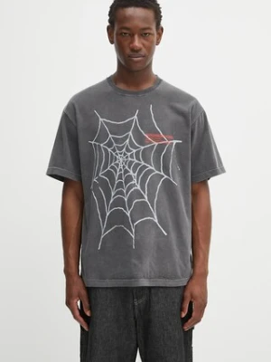 NEIGHBORHOOD t-shirt bawełniany nh . tee ss-7 męski kolor szary z nadrukiem 251PCNH-ST07