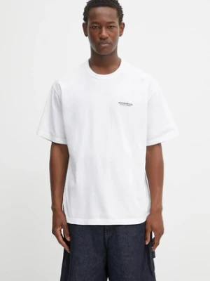 NEIGHBORHOOD t-shirt bawełniany nh . tee ss-9 męski kolor biały z aplikacją 251PCNH-ST09