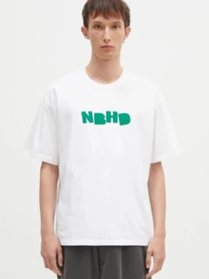 NEIGHBORHOOD t-shirt bawełniany Tee SS-7 męski kolor biały z nadrukiem 242PCNH.ST07