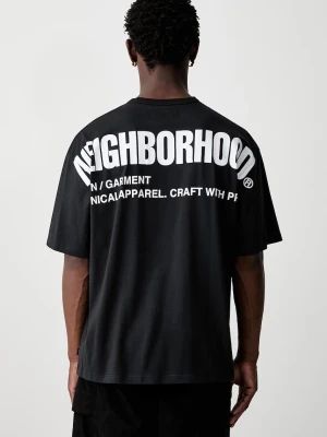 Neighborhood T-shirt męski z bawełną