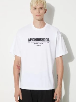 NEIGHBORHOOD t-shirt Tee SS-2 męski kolor biały z nadrukiem 241PCNH.ST02