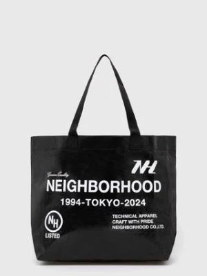 NEIGHBORHOOD torba Logo Flexible Bag-M kolor czarny 241MYNH.CG04