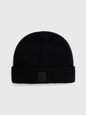 Neil Barett czapka z domieszką wełny FISHERMAN BEANIE kolor czarny  PBCP335.V9505.9600 Neil Barrett