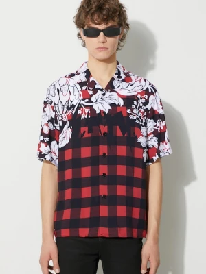 Neil Barett koszula LOOSE HAWAIIAN CHECK WITH BOLTS Neil Barrett