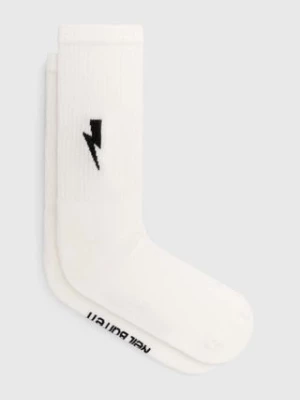 Neil Barett skarpetki BOLT COTTON SKATE SOCKS kolor biały PBAC116.C9400.238 Neil Barrett