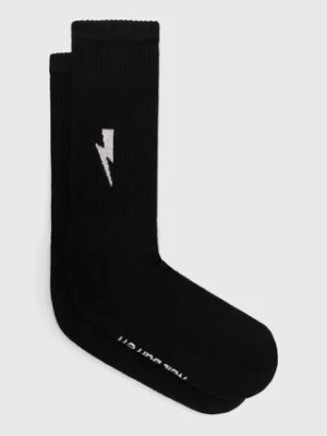 Neil Barett skarpetki BOLT COTTON SKATE SOCKS kolor czarny PBAC116.C9400.514 Neil Barrett