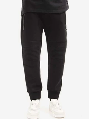 Neil Barett spodnie dresowe Skinny Low Rise Swatpants kolor czarny gładkie BJP002BH.S505C.01-CZARNY Neil Barrett