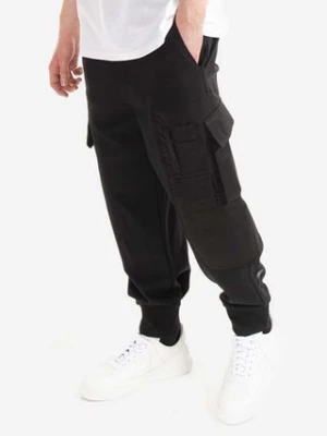 Neil Barett spodnie Hybrid Workwear Loose Sweatpants męskie kolor czarny w fasonie cargo BJP019CH.S018S.01-CZARNY Neil Barrett