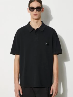 Neil Barrett polo bawełniane Loose Pierced Nipple Polo kolor czarny gładki MY70223A-Y517-001N