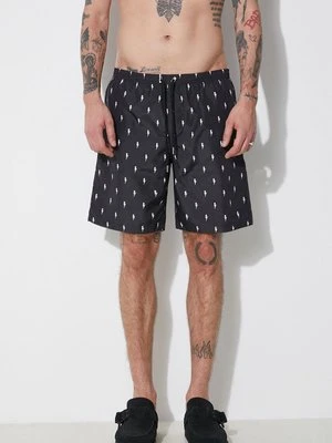 Neil Barrett szorty kąpielowe All-Over Micro Bolts Swim Long Shorts kolor czarny MY58026B-Y068-524N