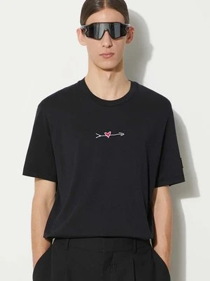 Neil Barrett t-shirt bawełniany Slim Cupid męski kolor czarny z aplikacją MY70198A-Y525-495N