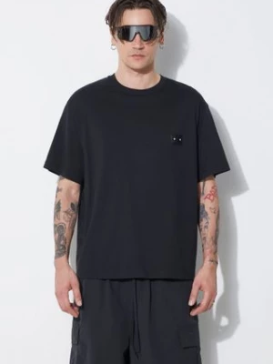 Neil Barrett t-shirt bawełniany Slim Dropped Shoulder Pierced Nipple męski kolor czarny z aplikacją MY70144A-Y518-001N