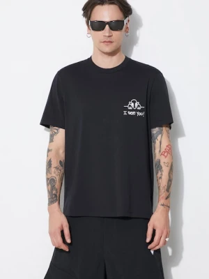 Neil Barrett t-shirt bawełniany Slim "I See You"