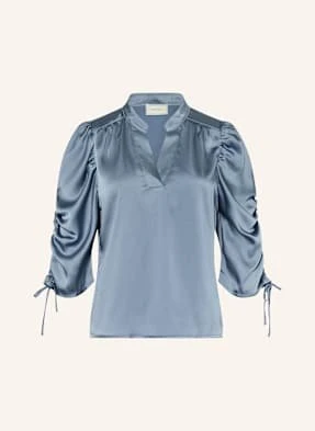 Neo Noir Bluzka Alvira Z Satyny blau