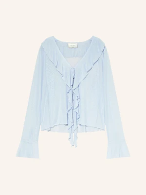 Neo Noir Bluzka Anika Z Siateczki blau