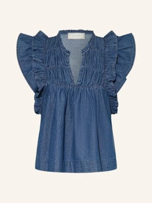 Neo Noir Bluzka Bez Rękawów Jayla W Stylu Jeansowym blau