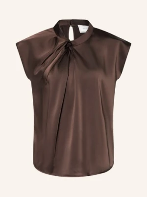 Neo Noir Bluzka Fleur Z Satyny braun