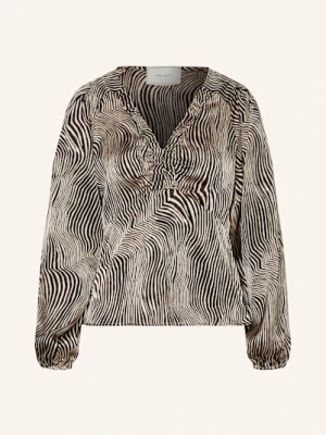 Neo Noir Bluzka Istana Z Satyny schwarz