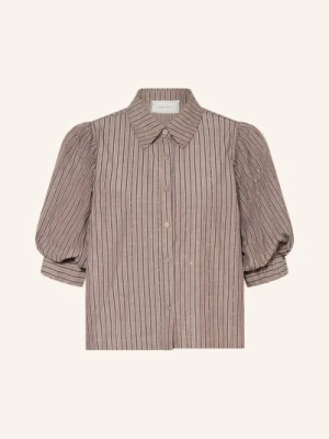 Neo Noir Bluzka Koszulowa Etta Z Kamieniami Ozdobnymi braun