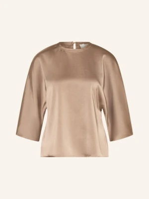Neo Noir Bluzka Liora Z Satyny Z Rękawami 3/4 beige
