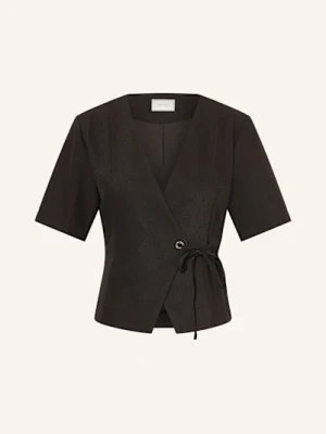 Neo Noir Bluzka O Kroju Kopertowym Simmo schwarz