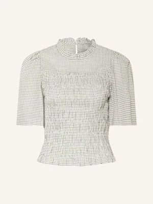 Neo Noir Bluzka Possini Z Rękawami 3/4 I Falbanką weiss