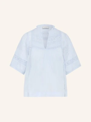Neo Noir Bluzka Siama Z Koronką blau