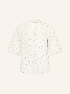 Neo Noir Bluzka Siama Z Koronką weiss