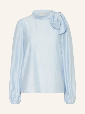 Neo Noir Bluzka Z Kokardą Selene blau