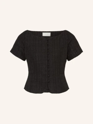 Neo Noir Bluzka Z Tweedu Tango Z Brokatową Przędzą schwarz