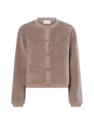 Neo Noir Damska kurtka polarowa - Limo Kobiety Sztuczne włókno brązowy jednolity,