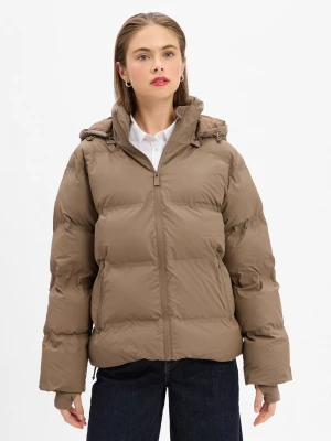 Neo Noir Damska kurtka puchowa - Fox Kobiety Sztuczne włókno beżowy|brązowy jednolity,