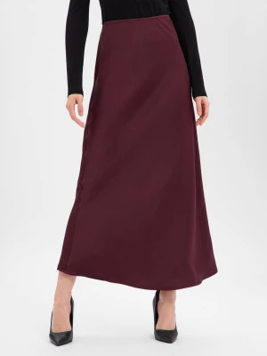 Neo Noir Damska satynowa spódnica maxi - Vicky Kobiety lila jednolity,