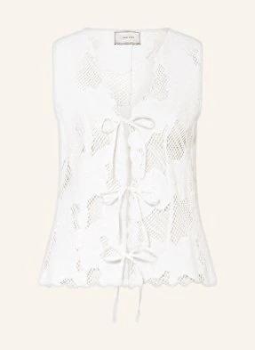 Neo Noir Koronkowy Top Alboa weiss