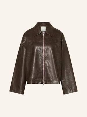 Neo Noir Kurtka Titansa Z Imitacji Skóry braun