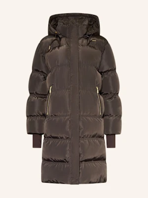 Neo Noir Płaszcz Pikowany Lucette Z Odpinanym Kapturem braun