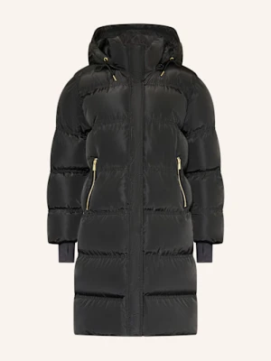 Neo Noir Płaszcz Pikowany Lucette Z Odpinanym Kapturem schwarz