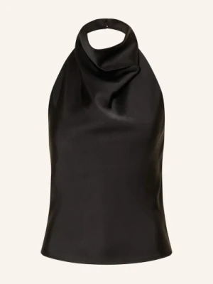 Neo Noir Satynowa Bluzka Sania schwarz