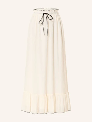 Neo Noir Spódnica Ariella Z Plisami I Falbankami weiss