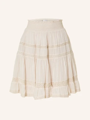 Neo Noir Spódnica Callia Z Koronką beige