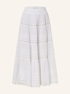 Neo Noir Spódnica Felicia Z Dziurkowaną Koronką weiss