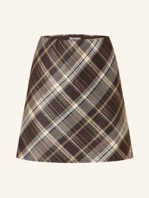 Neo Noir Spódnica Flanelowa Lunna braun