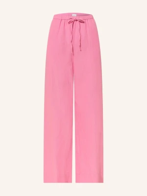 Neo Noir Spodnie Typu Marlena Heifa Z Lnu pink